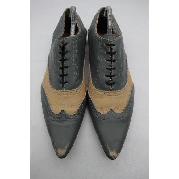 John Fluevog Nagano Oxfords Men’s Size 8 Gray / Tan Shoes main image 7